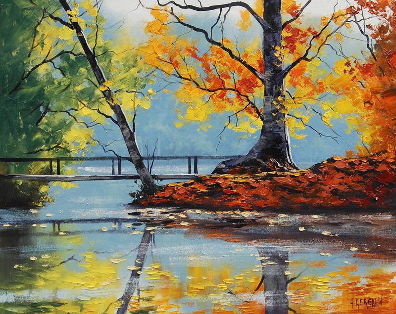Landscape Oil Paintings
 COSICAS VARIAS Silent Autumn