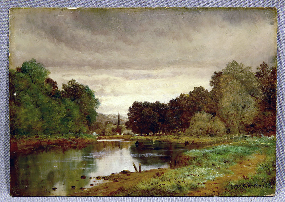 Landscape Oil Paintings
 Landscape Oil Painting River Lee near Cork Ireland signed