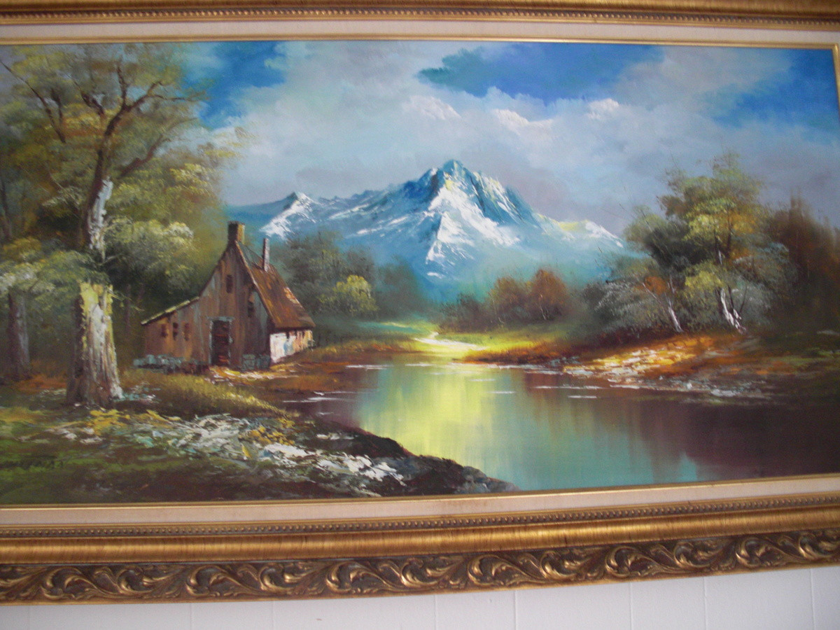 Landscape Oil Paintings
 Vintage G Whitman Beautiful Landscape Oil Painting
