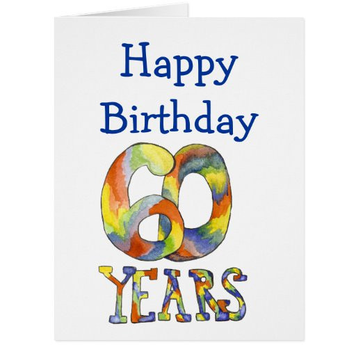 Large Birthday Cards
 Time Flies 60th Birthday Big Card