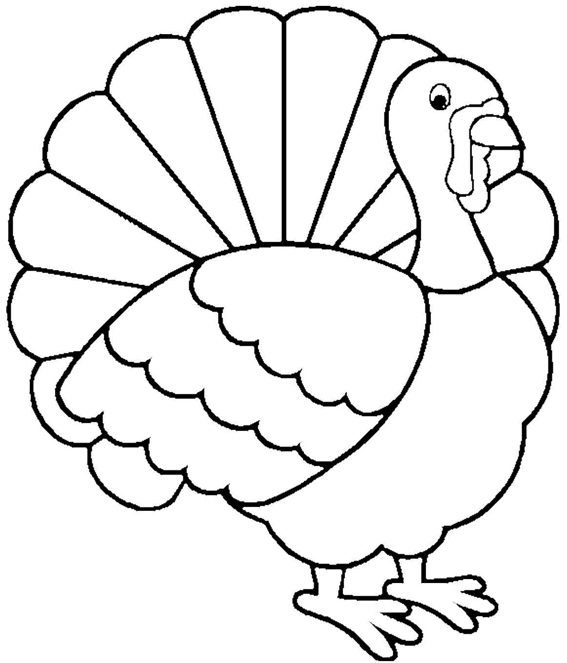Large Coloring Books For Toddlers
 turkey coloring page Free