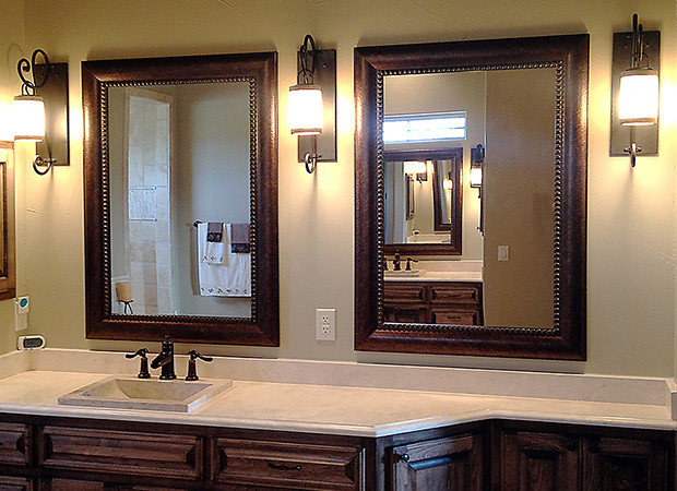 Large Framed Bathroom Mirrors
 Framed bathroom mirrors rustic wood framed mirror large