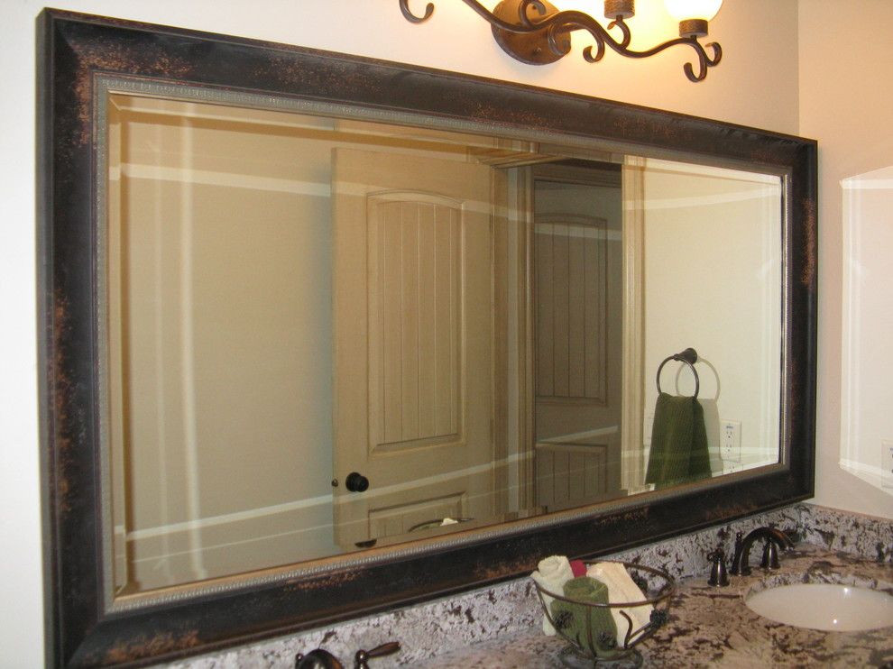 Large Framed Bathroom Mirrors
 Mirror Frame Kit Reflected Design Frames for Existing