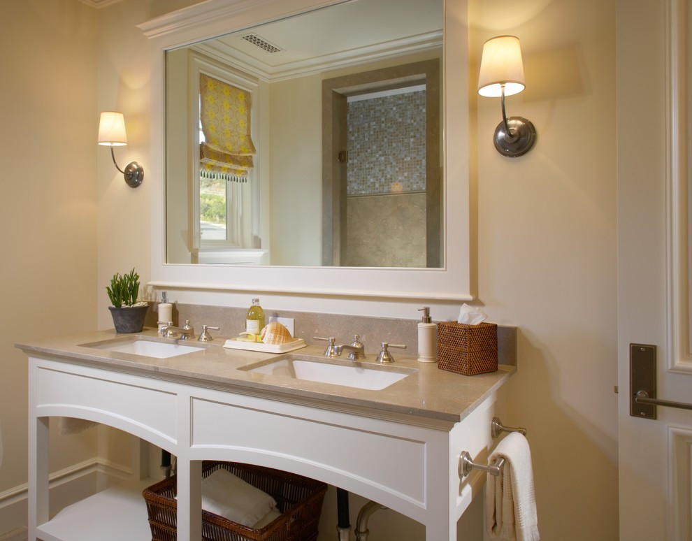 Large Framed Bathroom Mirrors
 large framed mirrors Bathroom Traditional with shower