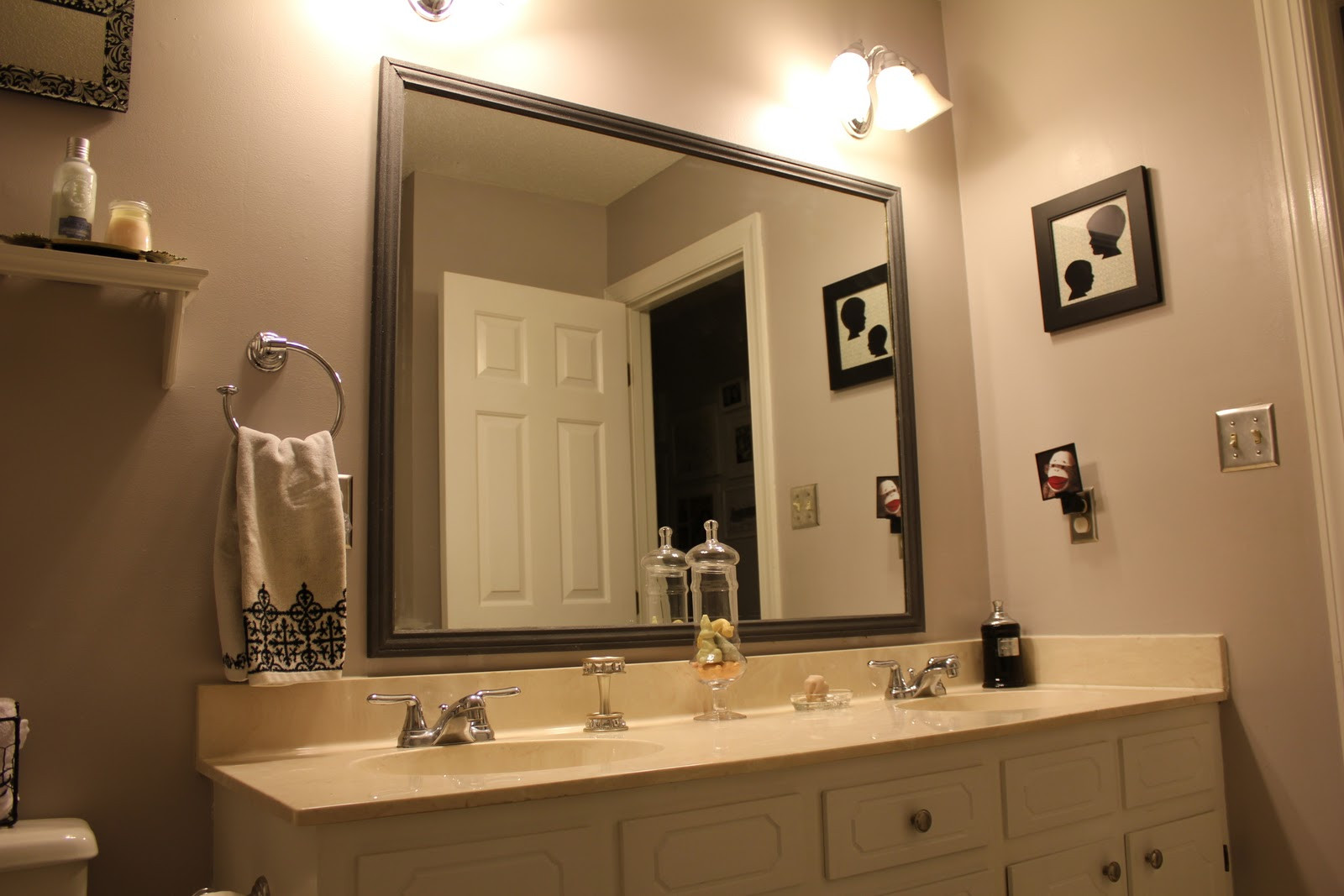 Large Framed Bathroom Mirrors
 Tips Framed Bathroom Mirrors MidCityEast