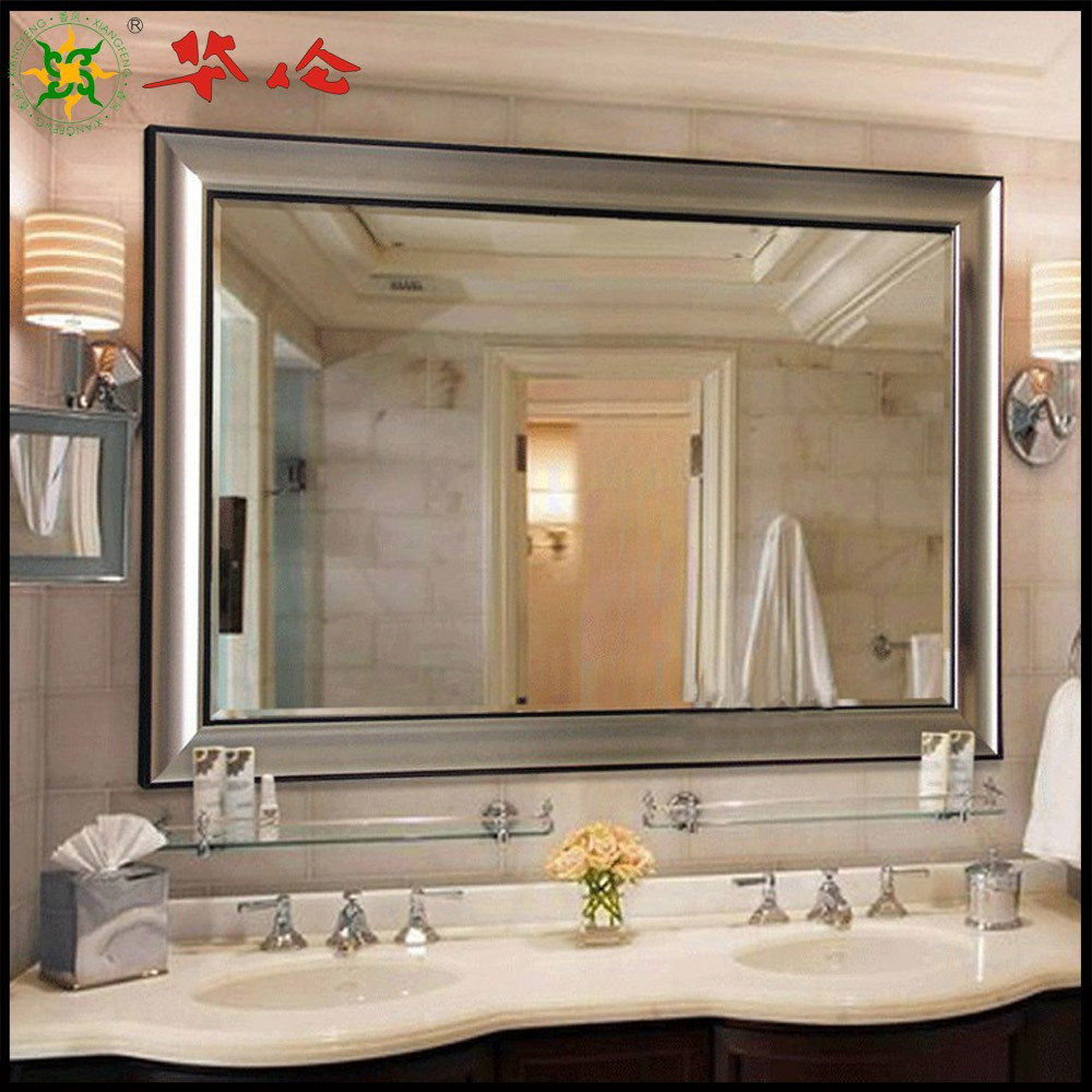 Large Framed Bathroom Mirrors
 Bathroom Enchanting Framed Bathroom Mirrors
