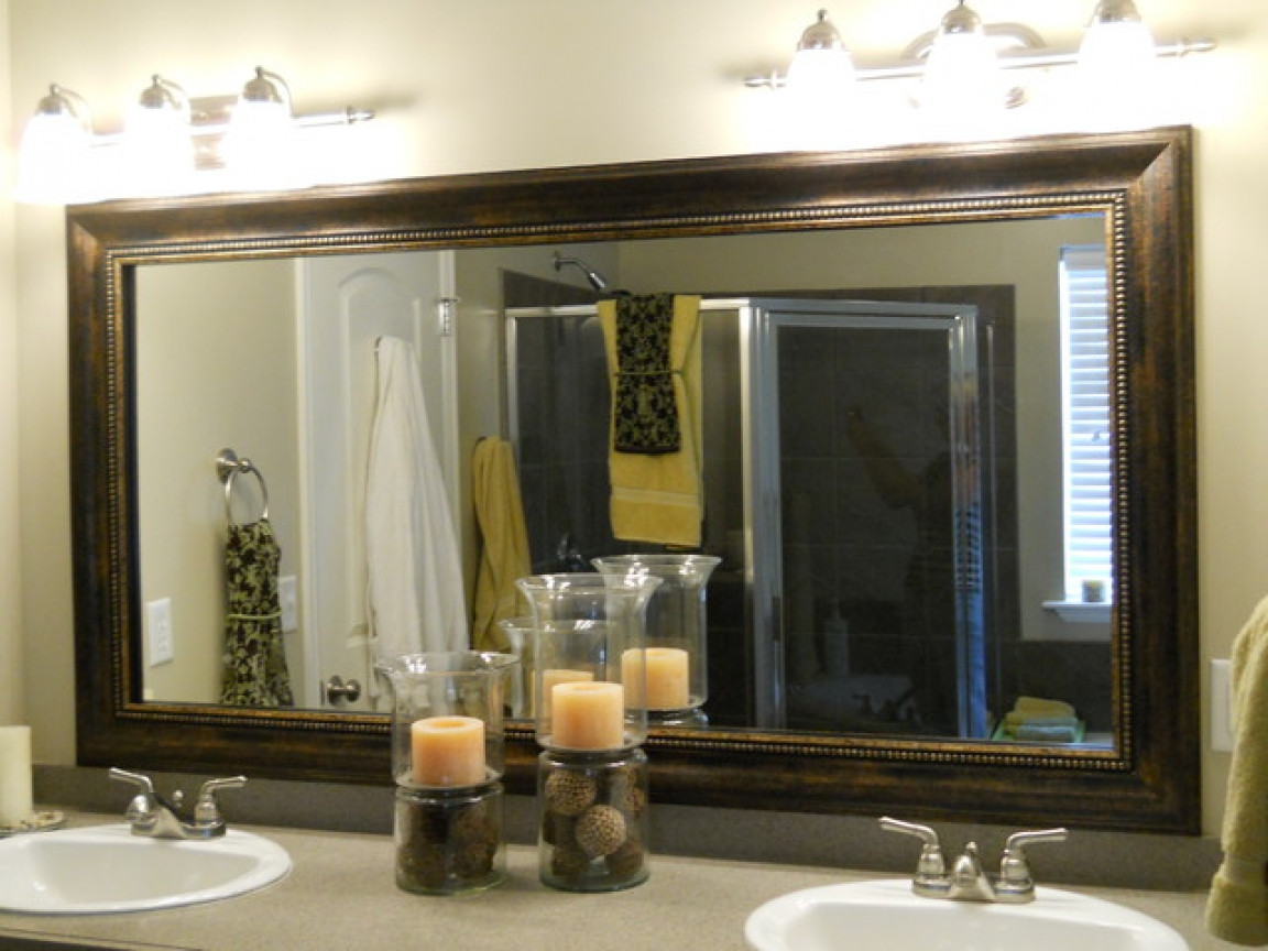 Large Framed Bathroom Mirrors
 Bathroom mirrors large mirror frames do it yourself