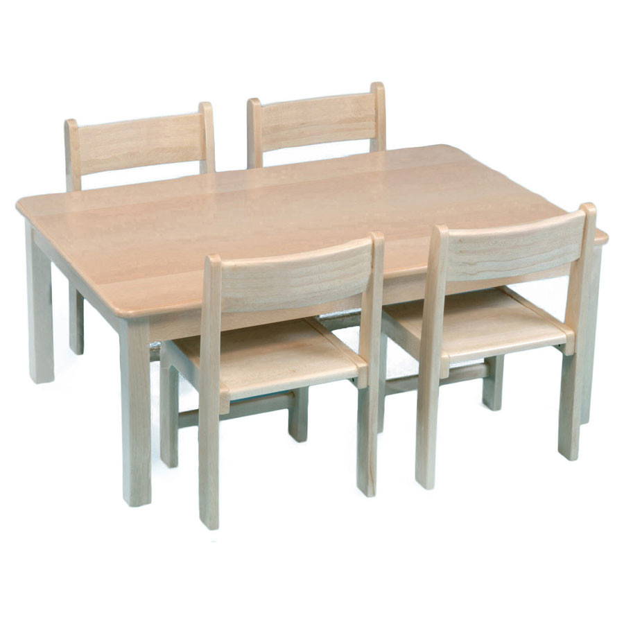 Large Kids Table
 Childrens Rectangular Solid Wooden Table 960 x 690mm