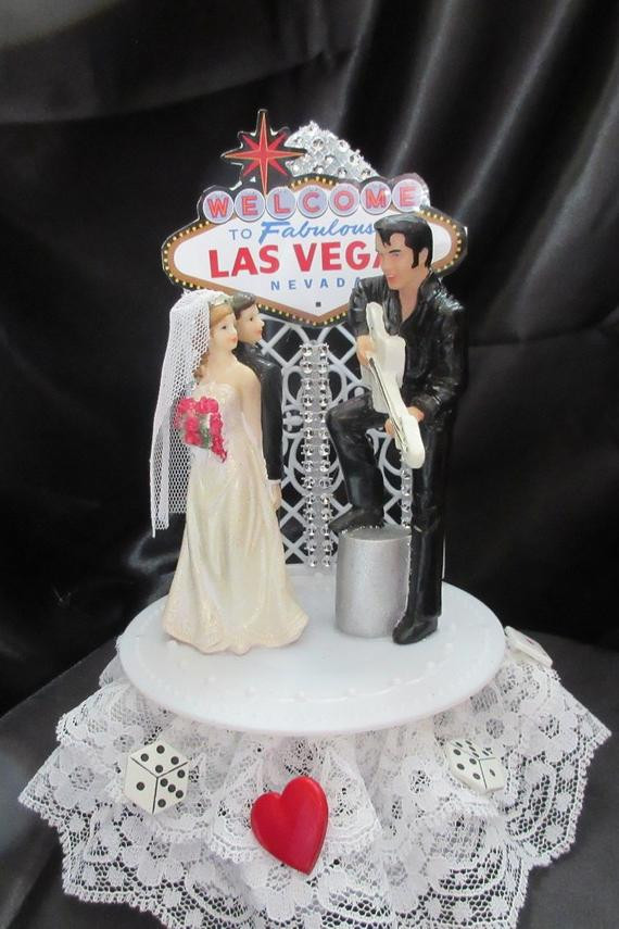 Las Vegas Wedding Cakes
 Las Vegas Wedding Cake Topper by UniqueWeddinCreation on Etsy