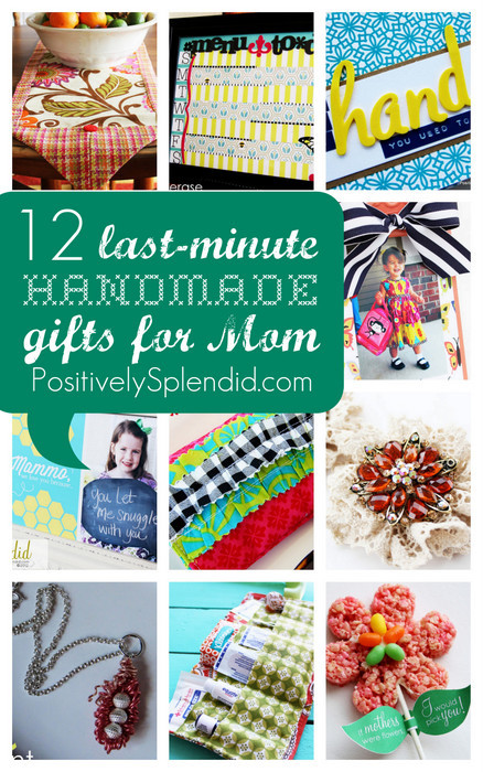 Last Minute DIY Gifts For Mom
 Last Minute Handmade Mother s Day Gifts