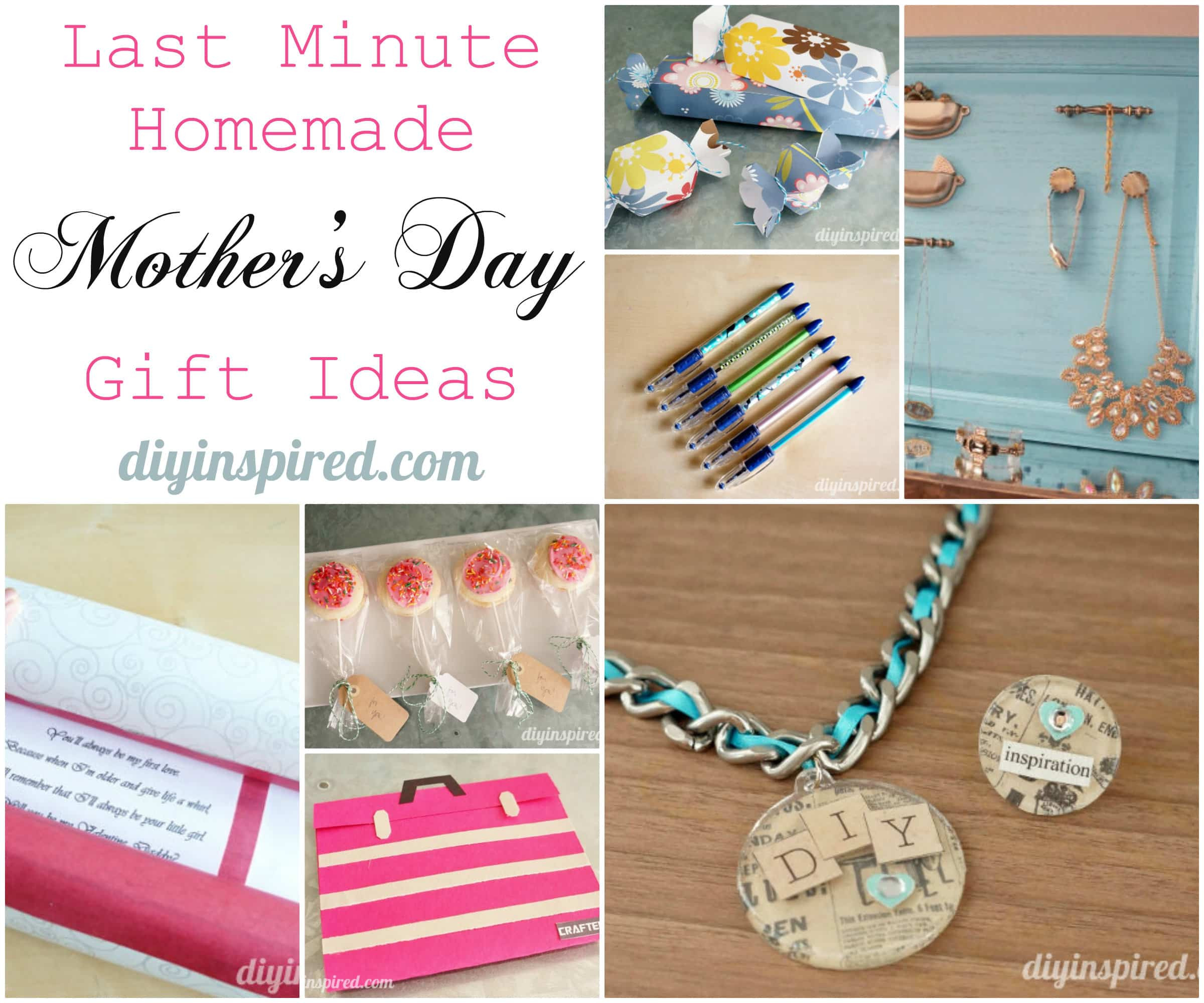 Last Minute DIY Gifts For Mom
 Last Minute Homemade Mother’s Day Gift Ideas DIY Inspired
