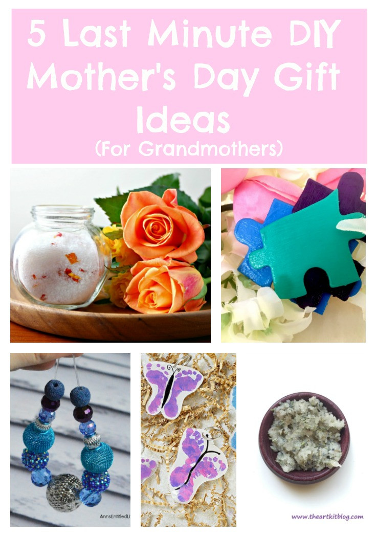 Last Minute DIY Gifts For Mom
 5 Last Minute DIY Mother s Day Gift Ideas For Grandmothers