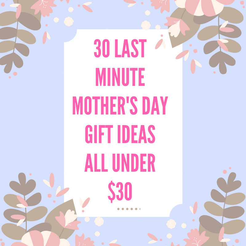 Last Minute Mother'S Day Gift Ideas
 30 Last minute Mother s Day t ideas all under $30 A Fresh Start on a Bud