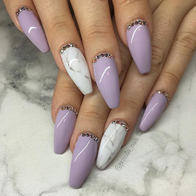 Lavender Nail Designs
 Marble nails KortenStEiN
