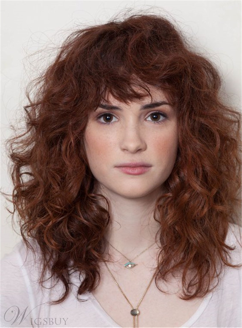 Layered Curly Haircuts
 Trendy Layered Long Curly Hair Capless Synthetic Hair With
