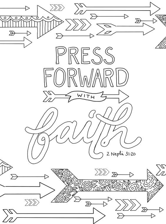Lds Coloring Pages For Adults
 just what i squeeze in "Press Forward with Faith