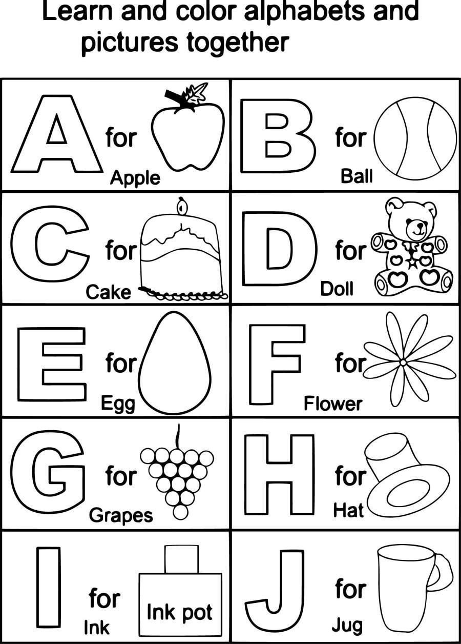Learning Coloring Pages For Toddlers
 Coloring Sheet abc coloring sheets printable Abc Color