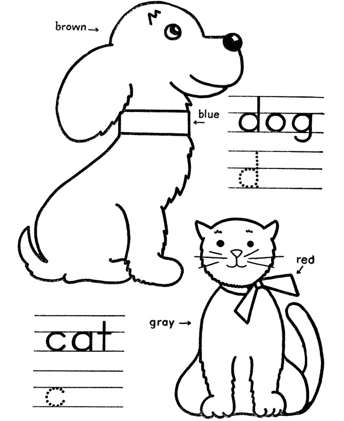 Learning Coloring Pages For Toddlers
 Coloring Instructions Coloring Page