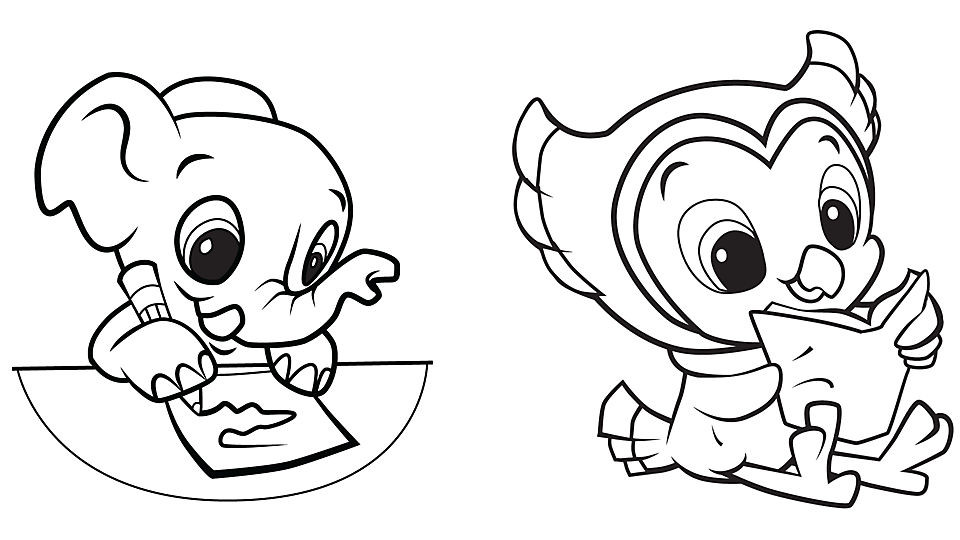 Learning Coloring Pages For Toddlers
 Quiet time with Learning Friends