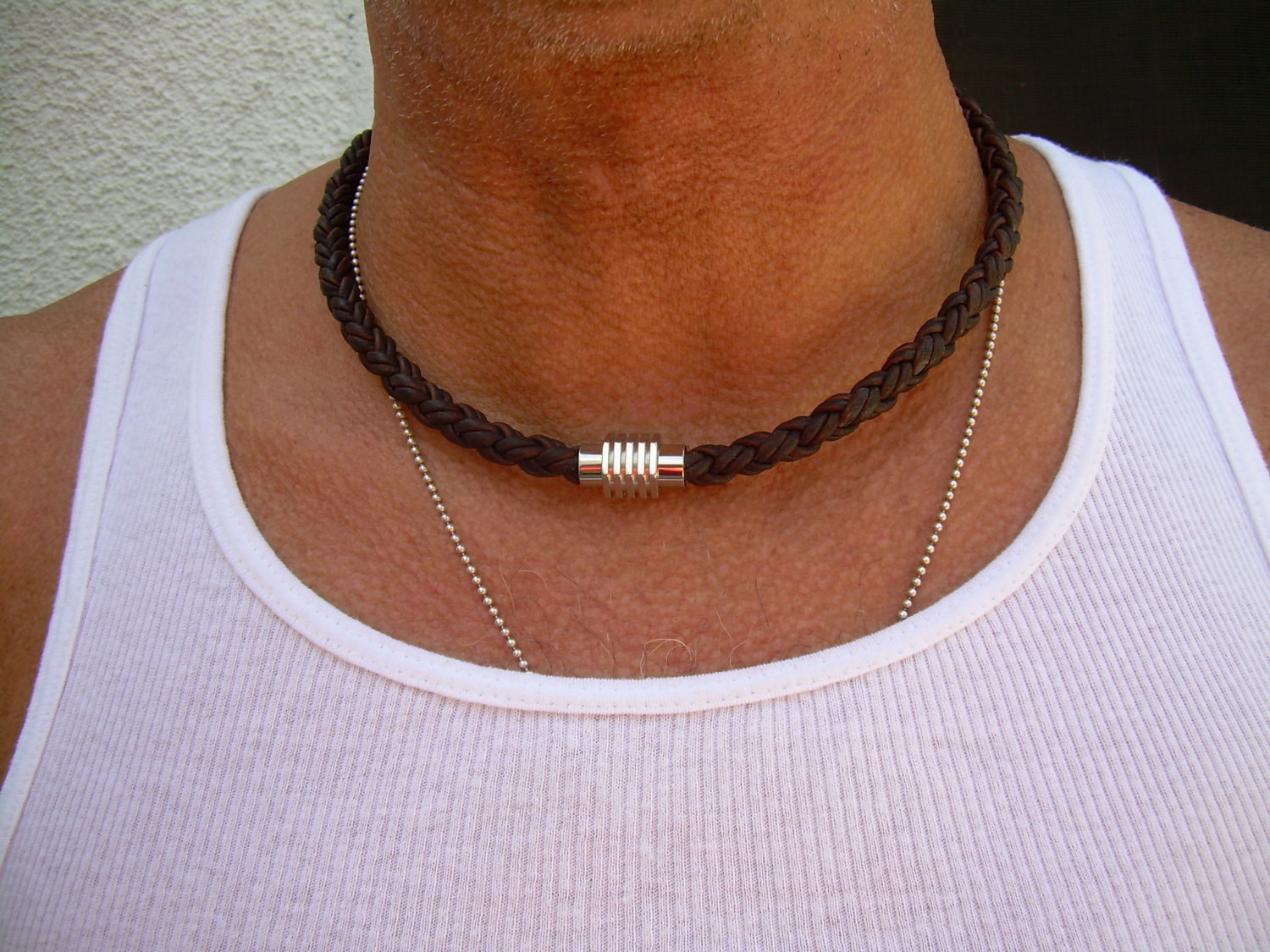 Leather Necklaces For Men
 Mens Leather Necklace Mens Necklace Mens Jewelry Stainless