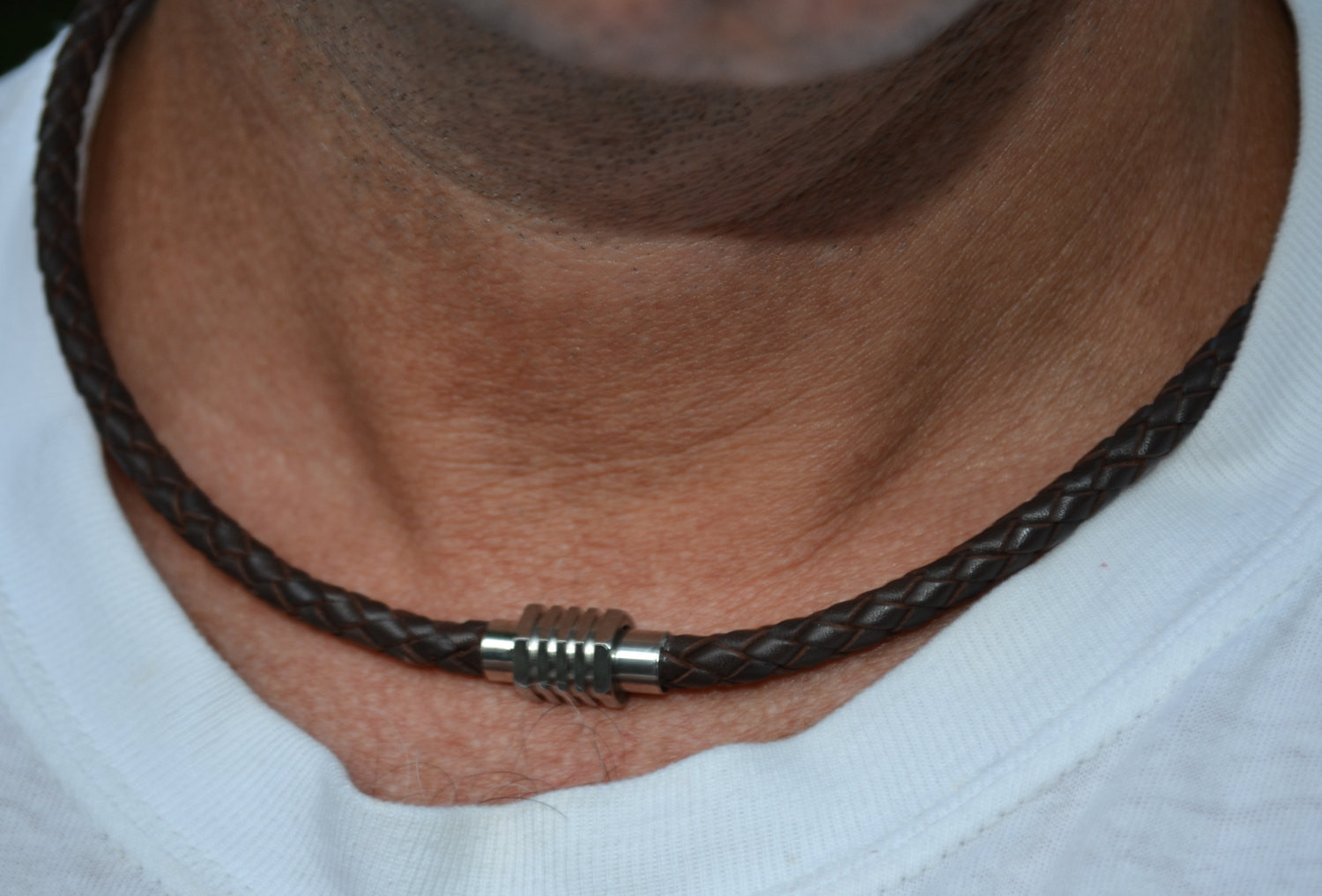 Leather Necklaces For Men
 Mens Leather Necklace Magnetic Clasp Man Necklace Mens
