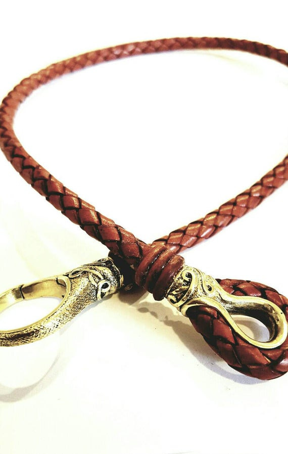 Leather Necklaces For Men
 Mens Necklace Men s Leather Necklace Braided Leather