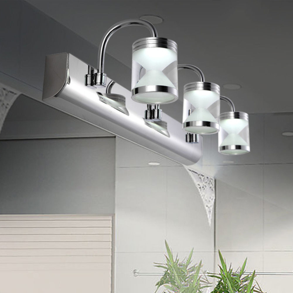 Led Bathroom Lighting
 Modern Bathroom Stainless Steel LED Bathroom Make up