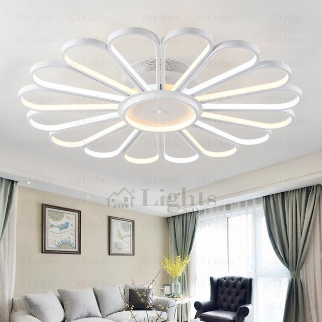 Led Bedroom Ceiling Lights
 Creative Fan Shaped Led Ceiling Light Fixtures For Bedroom