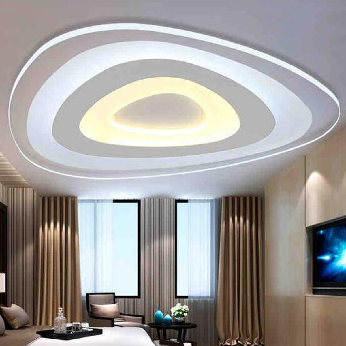 Led Bedroom Ceiling Lights
 12W Modern Ultrathin LED Ceiling Light 3 Color Adjustable