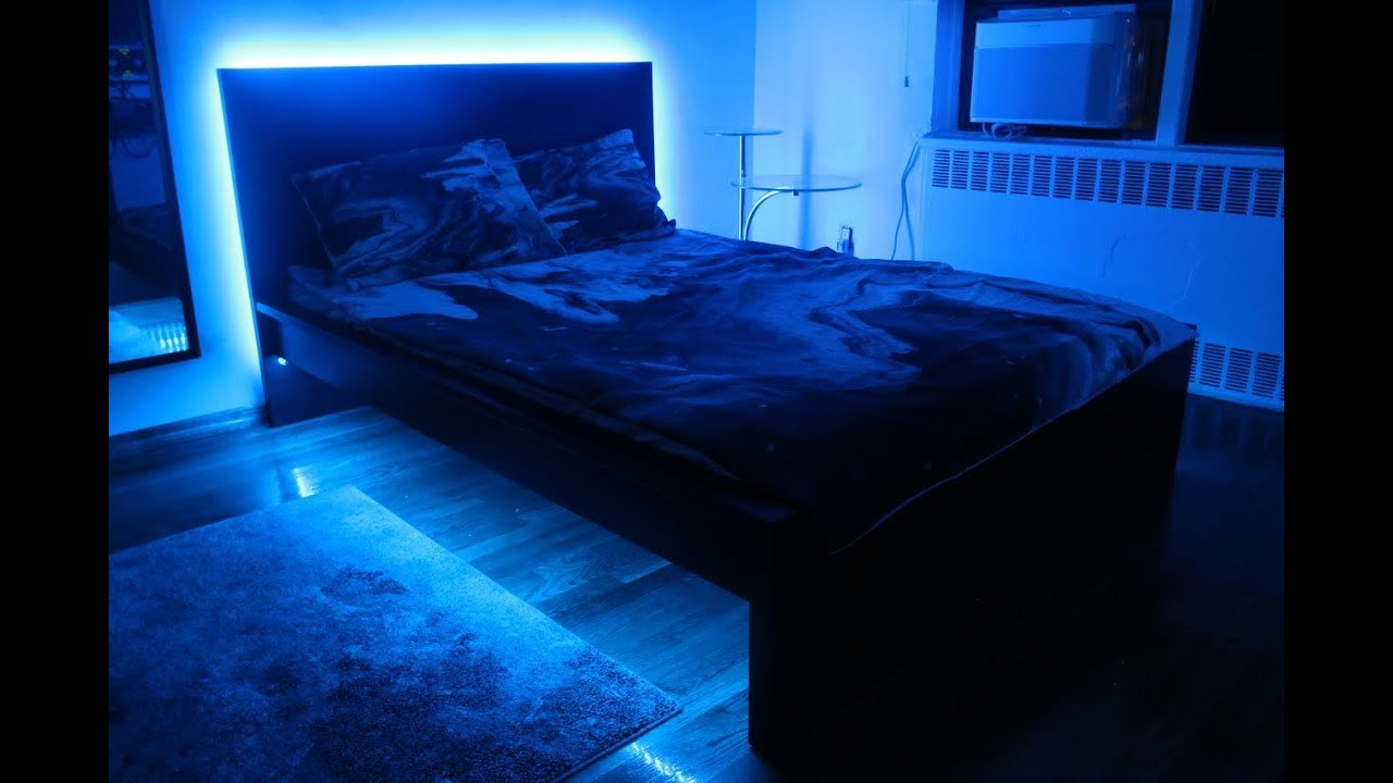Led Lights For Bedroom
 How To Install LED Strip Lights Under Bed Frame Bedroom
