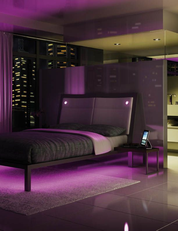Led Strip Lights Bedroom
 Amisco Furniture Bedroom Lounge Platform Bed