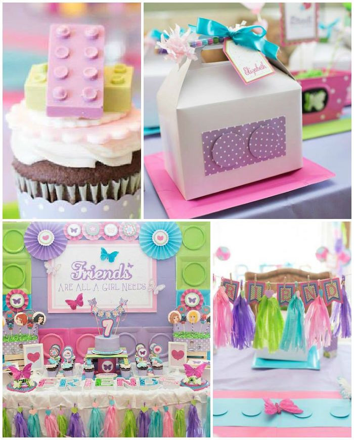 Lego Friends Birthday Party Supplies
 Girly Lego Friends Birthday Party