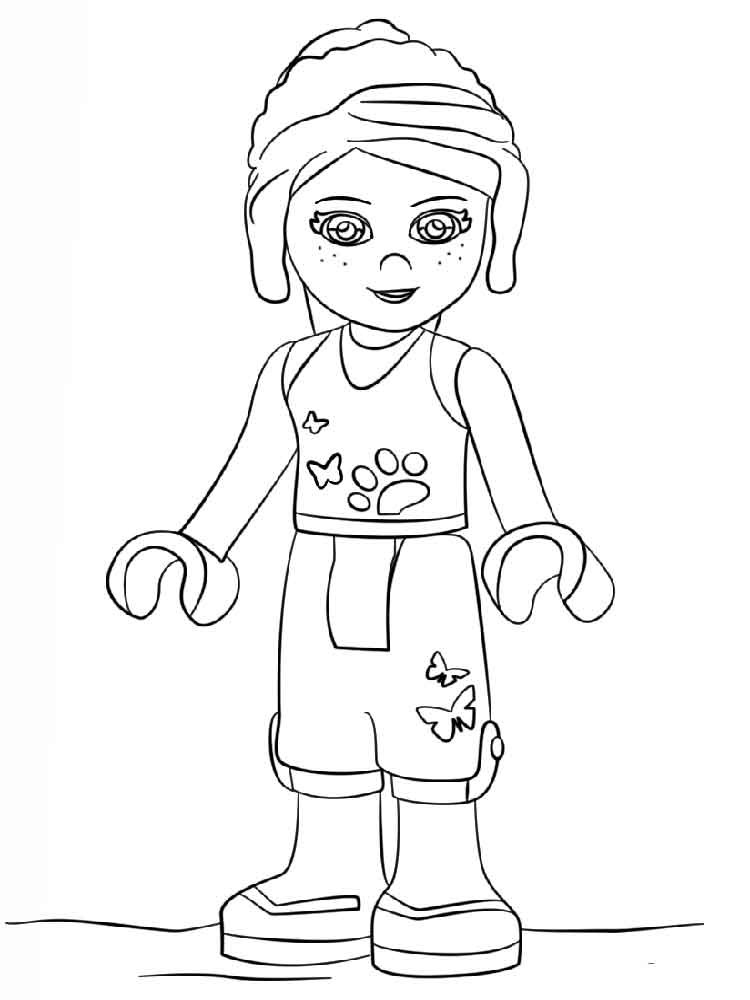 Lego Girls Coloring Pages
 Lego Friends coloring pages Free Printable Lego Friends