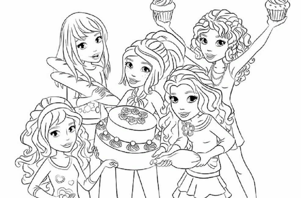 Lego Girls Coloring Pages
 Study Lego Friends Coloring Pages For Girls Lego Ninjago
