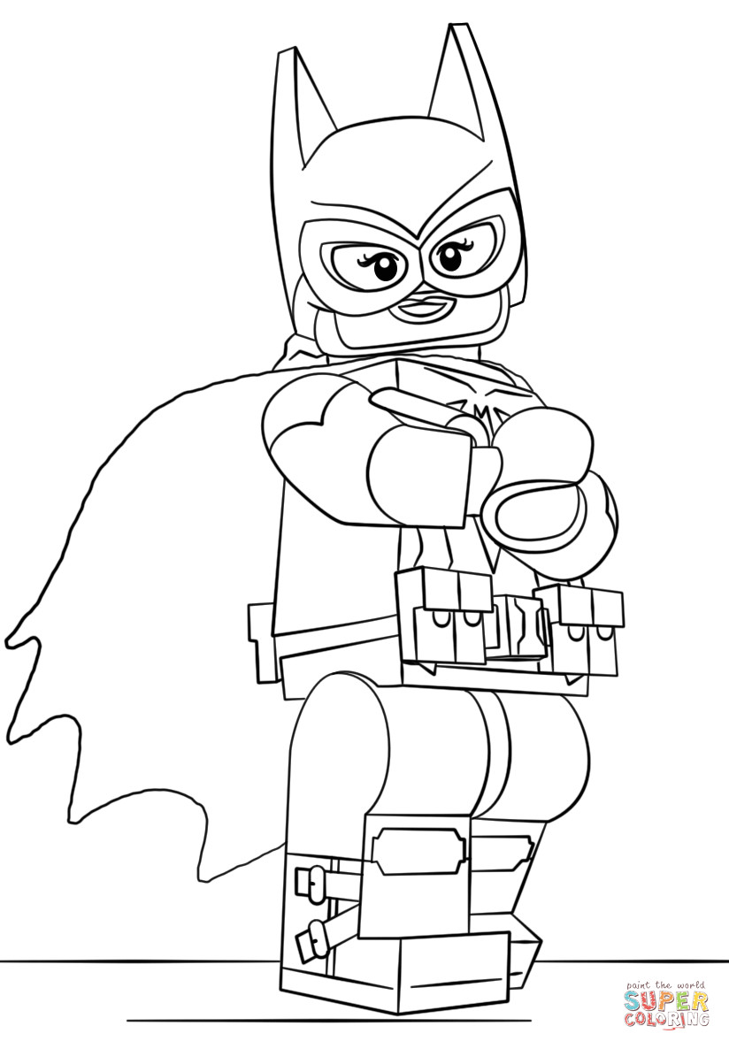 Lego Girls Coloring Pages
 Lego Batgirl coloring page