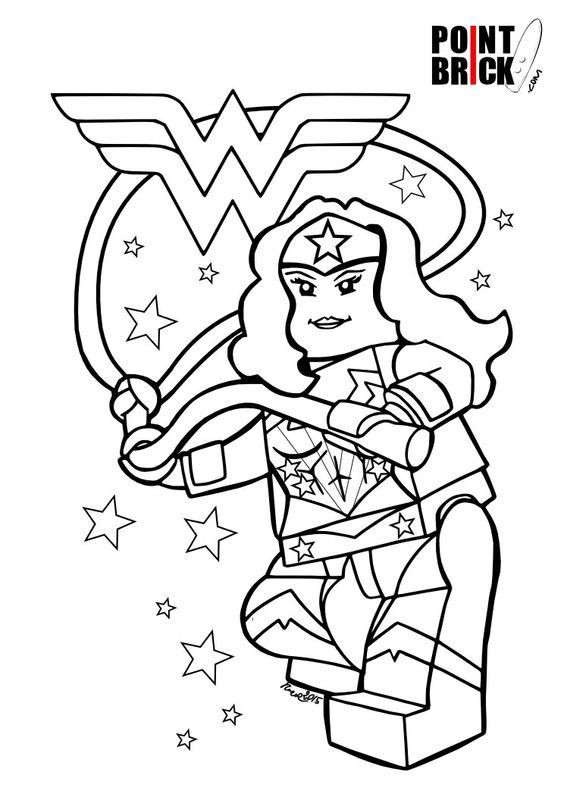 Lego Girls Coloring Pages
 Pin by SUSIE Petri on Coloring 4 Kids DC Super Hero s