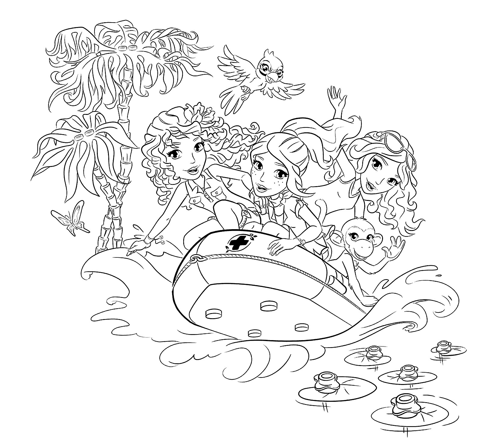 lego girl coloring pages