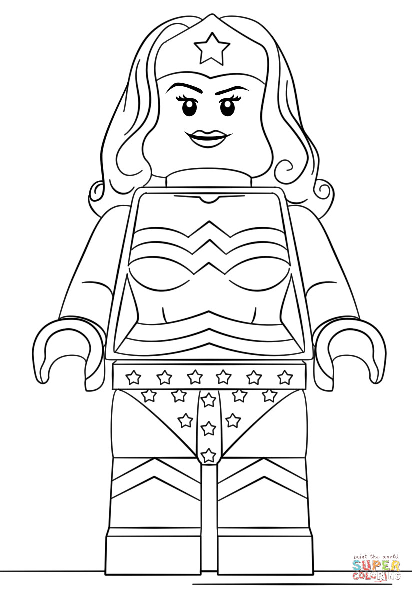 Lego Girls Coloring Pages
 Lego Wonder Woman coloring page
