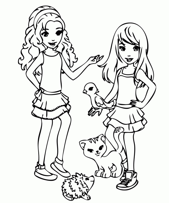 Lego Girls Coloring Pages
 Lego Friends Coloring Pages Coloring Home