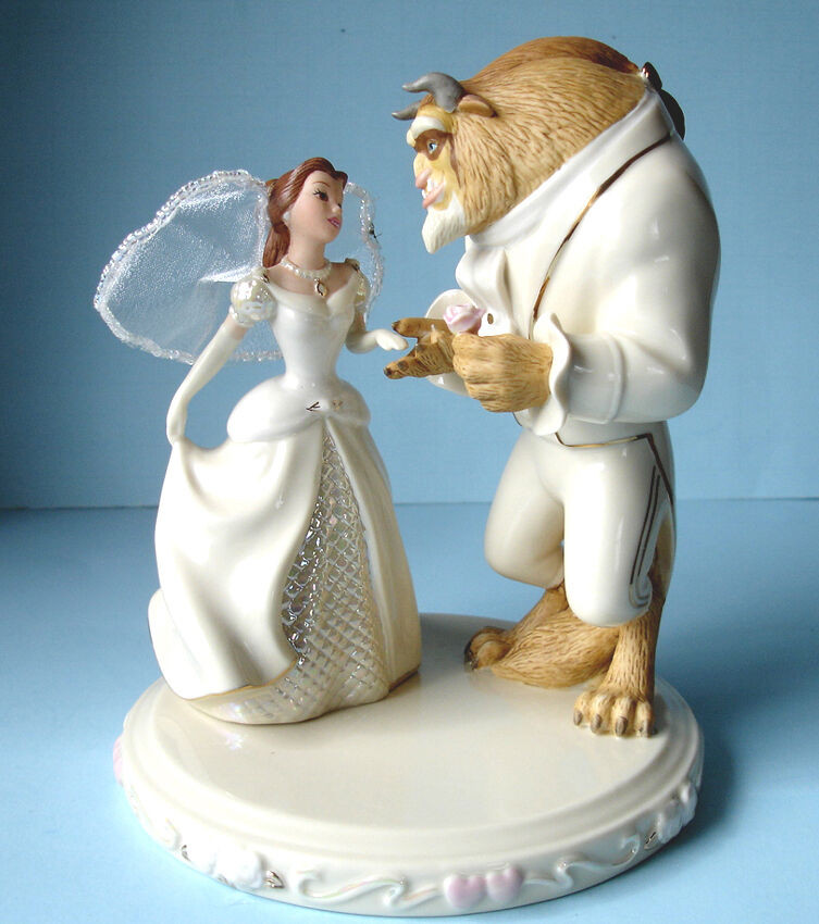 Lenox Wedding Cake Toppers
 Lenox Disney Belle s Wedding Dreams Cake Topper Figurine