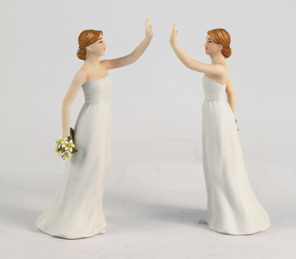 Lesbian Wedding Cake Toppers
 Can my friend ordained to officiant our same