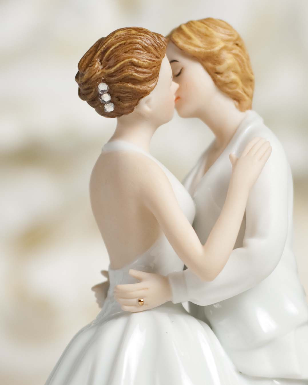 Lesbian Wedding Cake Toppers
 "Romance" Gay Lesbian Wedding Cake Topper