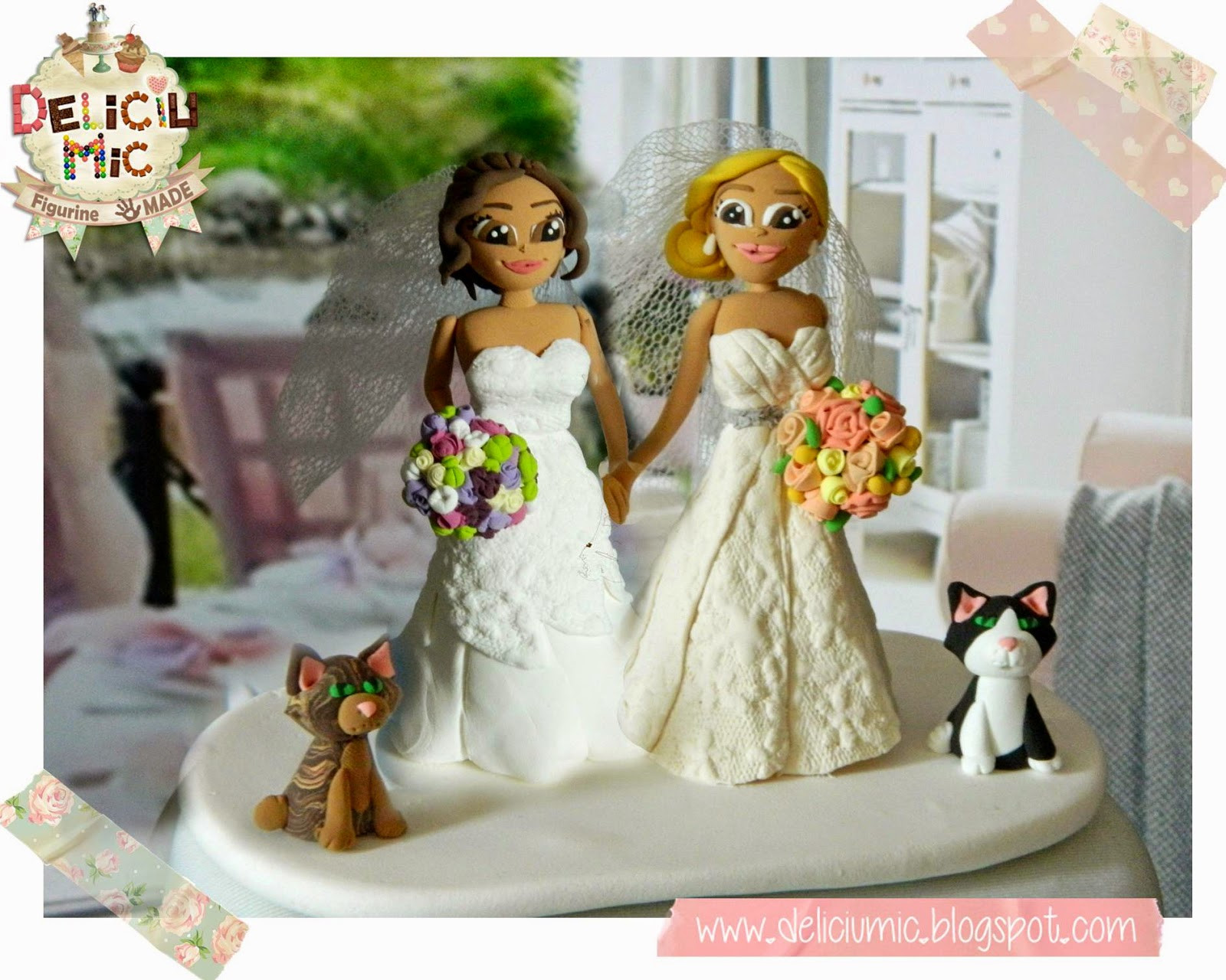 Lesbian Wedding Cake Toppers
 Wedding cake toppers Custom Cake Topper Funny cake