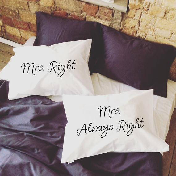 Lesbian Wedding Gift
 Lesbian Wedding Gift Mrs Right Mrs Always Right lesbian