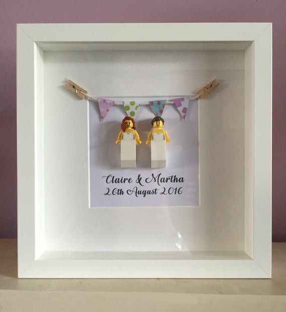 Lesbian Wedding Gift
 LEGO Personalised Lesbian Wedding Gift Mrs & by