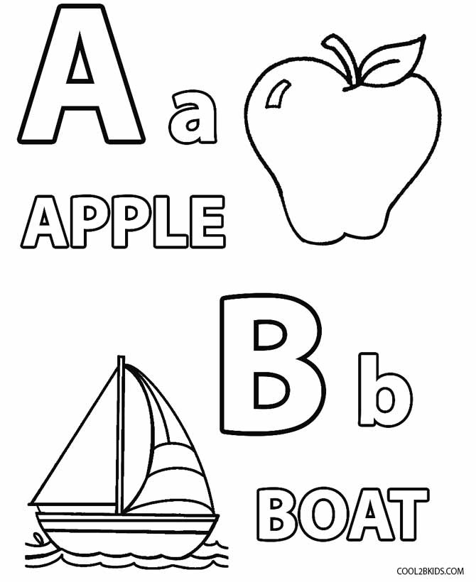 Letter A Coloring Pages For Toddlers
 Printable Toddler Coloring Pages For Kids