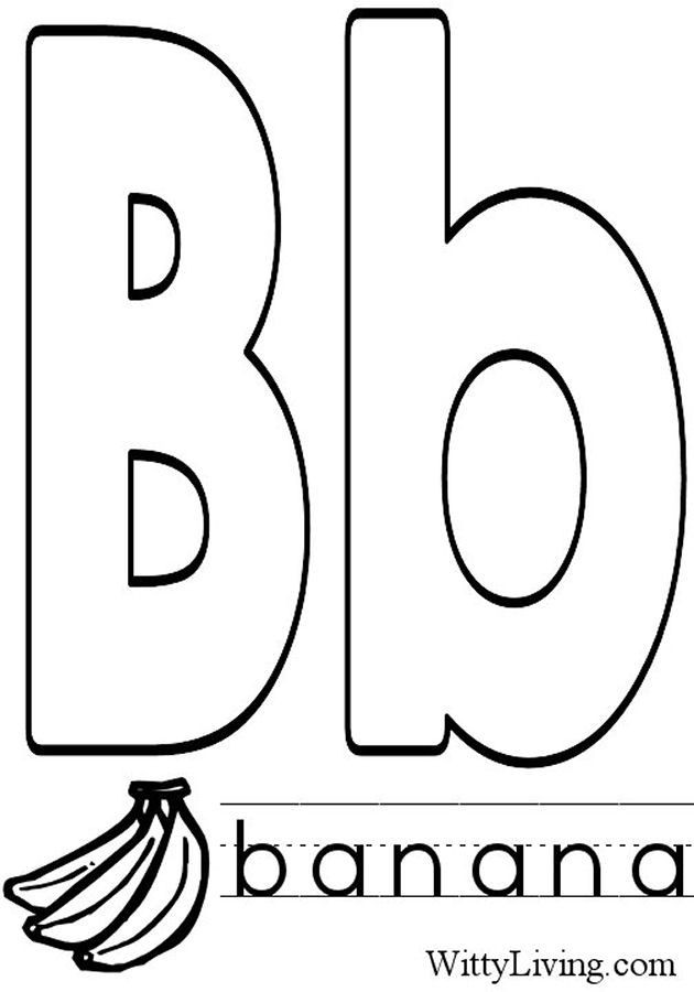 Letter B Coloring Pages For Toddlers
 Coloring Pages Letter B Kids Crafts for Kids to Make