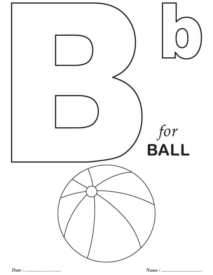 Letter B Coloring Pages For Toddlers
 Printables Alphabet B Coloring Sheets