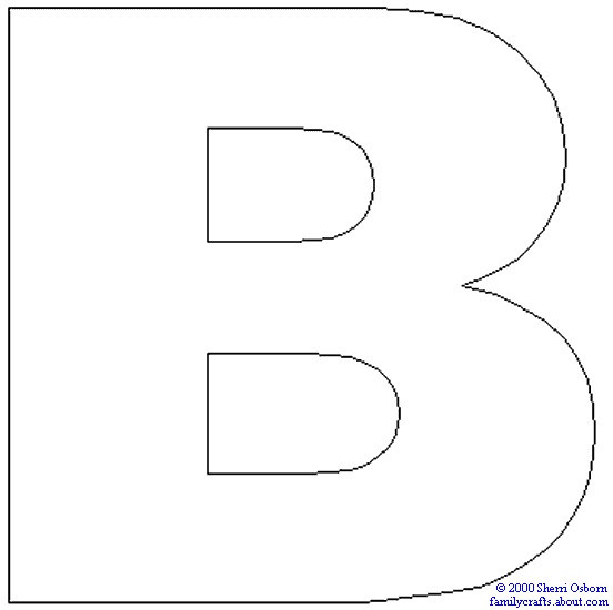 Letter B Coloring Pages For Toddlers
 The Letter B