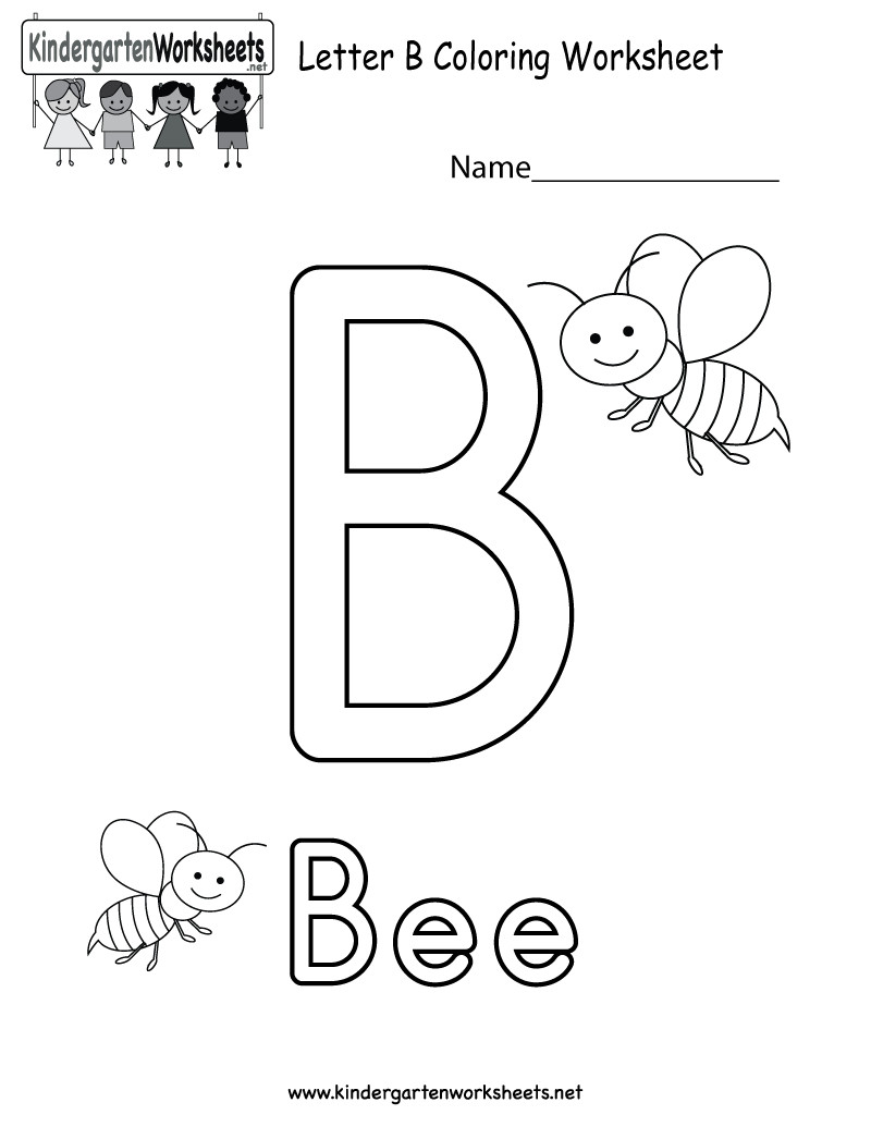 Letter B Coloring Pages For Toddlers
 Letter B coloring worksheet This would be a fun coloring